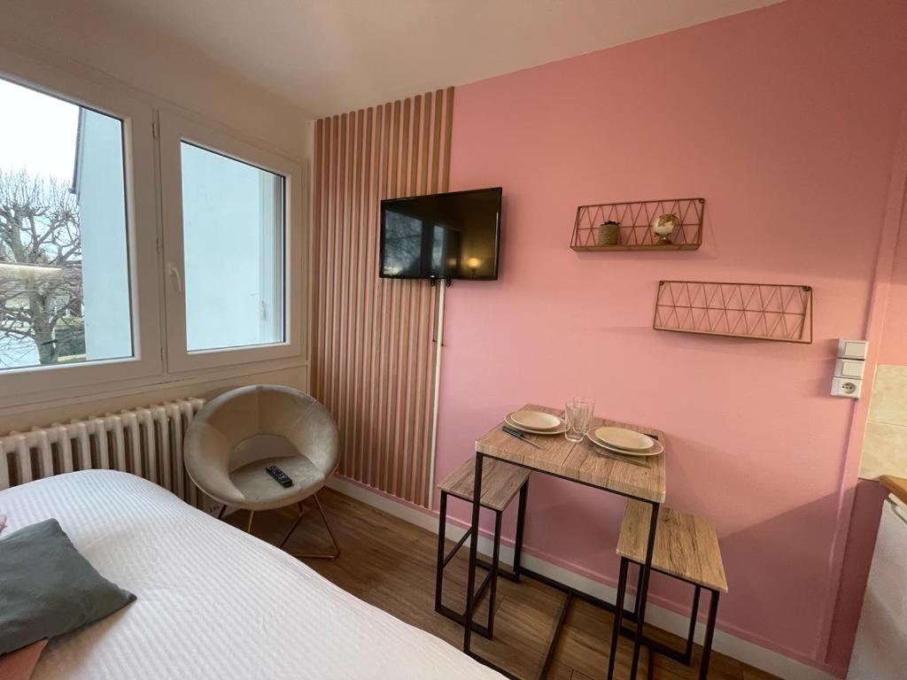 Rose, Studio Proche Centre Ville 凯恩 外观 照片